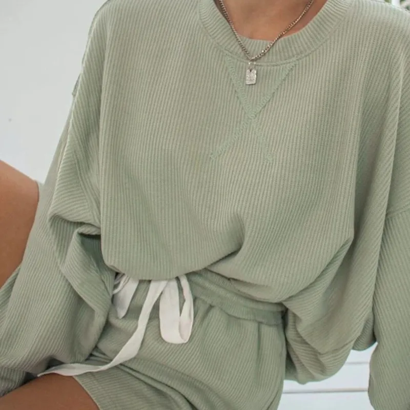 Новинка 2021 Повседневная летняя одежда для отдыха женский спортивный костюм с