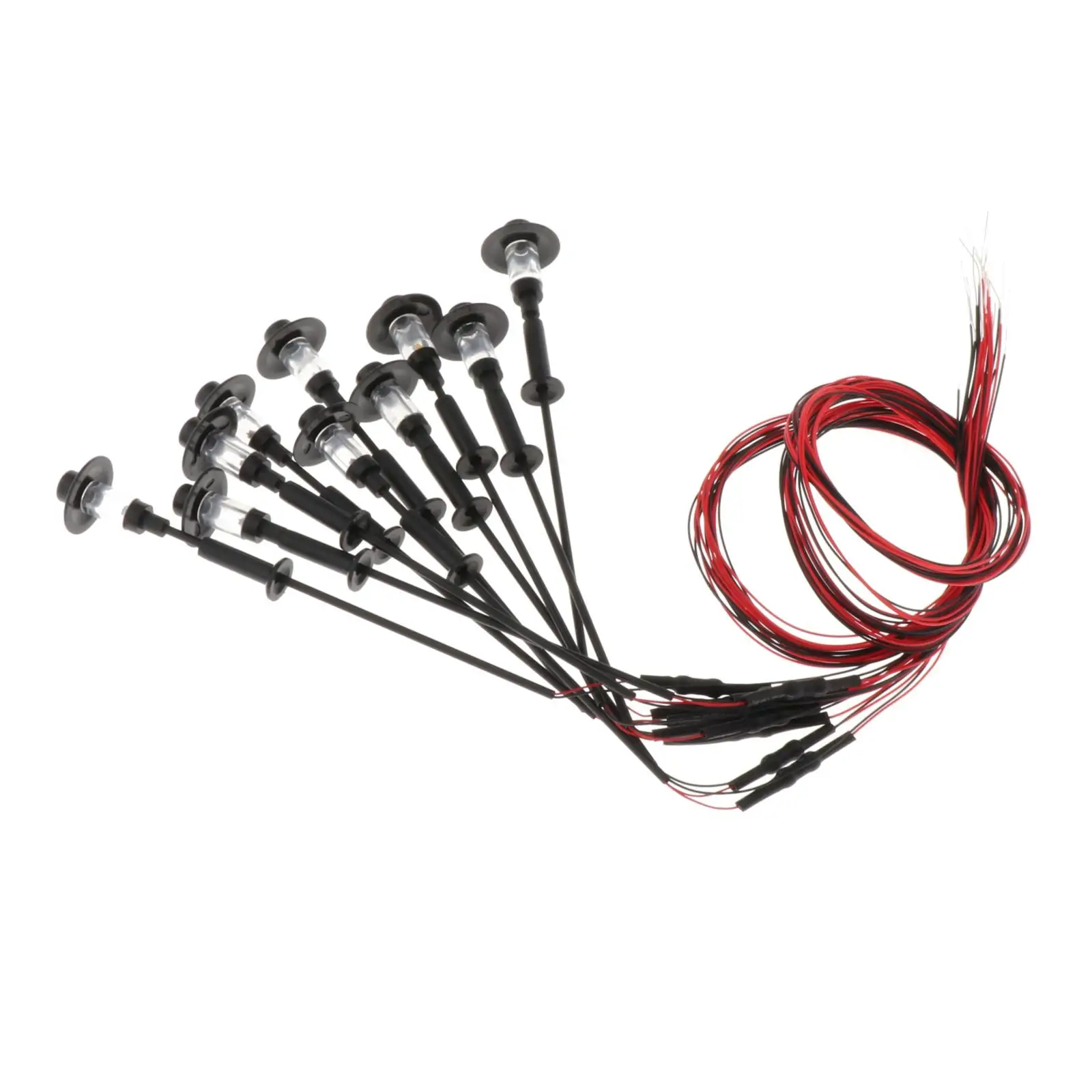 10 моделей железнодорожных уличных фонарей теплый белый свет HO TT N Scale Led 1: 100 |