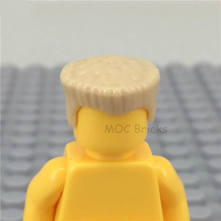 1001B 10 шт./лот кубики Moc DIY фигурки части мужские волосы Мини Аксессуары для кукол развивающие строительные блоки игрушки для детей рождественские подарки - Цвет: 1001B
