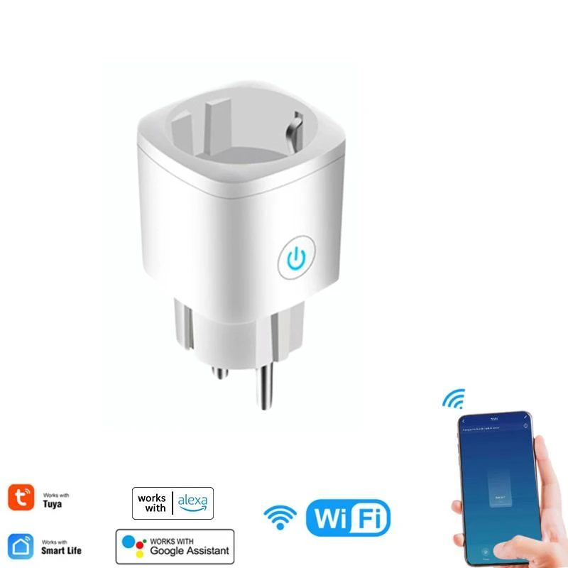 

WIFI Smart Socket Tuya APP Remote Control Timer Switch Power Monitor Outlet EU Plug Works With Alexa Google Home Smart Life