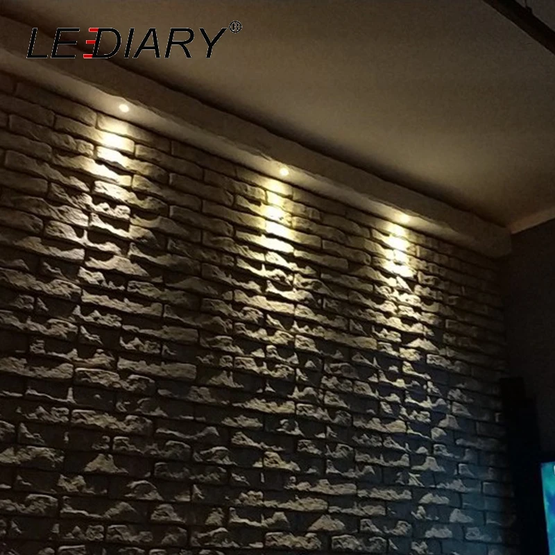 LEDIARY 10 шт./лот Серебристые мини светодиодные светильники потолочные встраиваемые