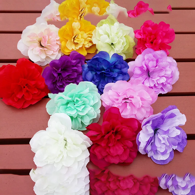 Шелковый букет Далия искусственный цветок пион Сделай Сам длинные ветки