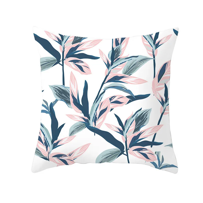 

Summer Pillowcases Tropical Plant Floral Cushion Cover 45x45 Decorative Sofa Cushions Pillow Covers Throw Pillows Home Decor