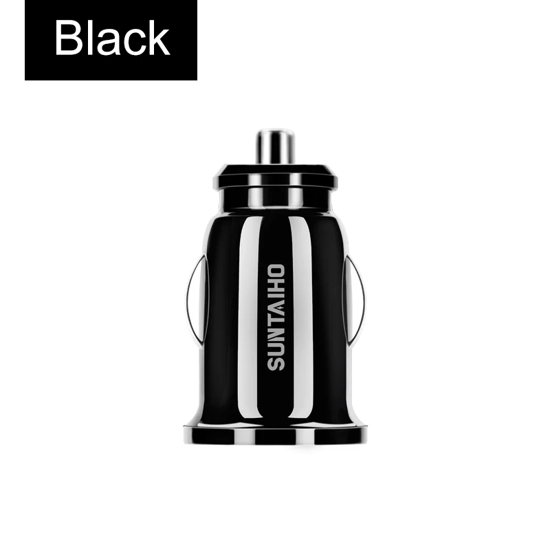 Car Charger Suntaiho двойной зарядное устройство USB мини автомобильное зарядное устройство 2.4A мобильный телефон автомобильное зарядное устройство адаптер автомобильный gps Samrtphone для iPhone Xiaomi huawei - Тип штекера: Car Charger
