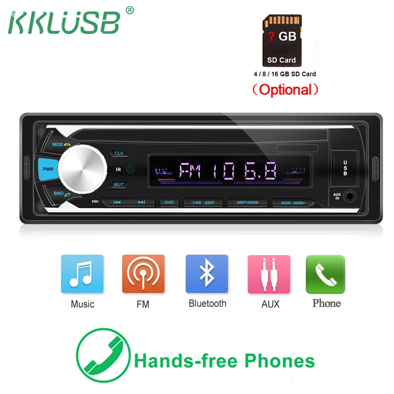 Автомагнитола 1 din автомагнитола стерео плеер цифровой Bluetooth Автомобильный