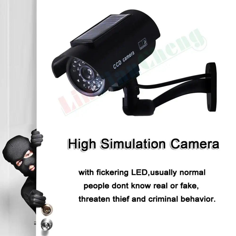 Пустышка поддельная камера Солнечная пуля водонепроницаемая для улицы в