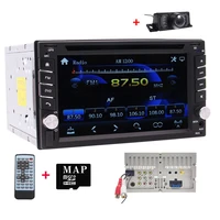 2 din car radio gps multimedia player universal 6 2 audio navigation bluetooth touch screen cd dvd player with backup camera