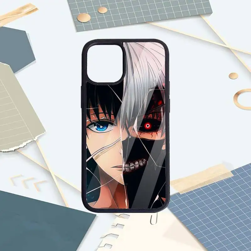 

Tokyo Ghouls Ghoul Anime Phone Case PC for iPhone 11 12 pro XS MAX 8 7 6 6S Plus X 5S SE 2020 XR Luxury brand shell funda