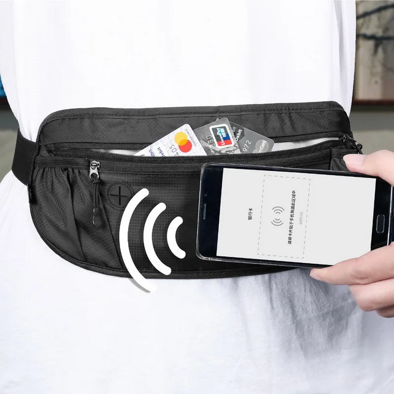 Женская и мужская сумка на ремне Adisputent однотонная с карманами мини спортивные