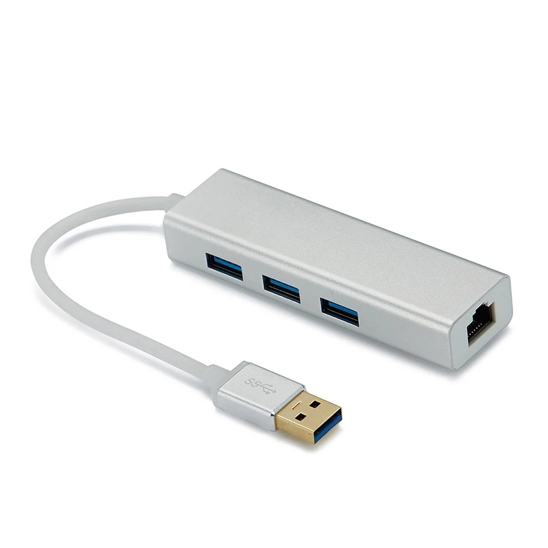 USB3.0 концентратор Gigabit Ethernet сетевой адаптер + 3 порта USB 0 к RJ45 10/100/1000M Lan Карта для