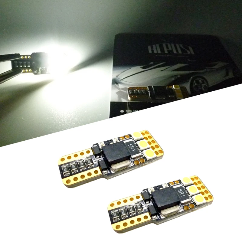 

2 шт., автомобисветильник светодиодные лампы T10 3030 194 168 w5w T10