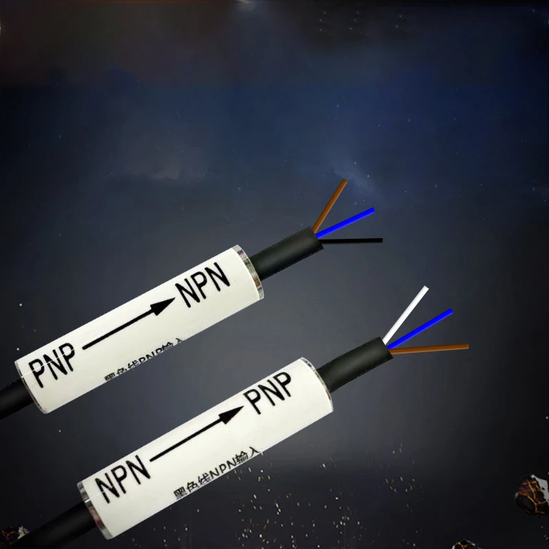 Adaptador de Fibra Npn para Pnp Pces Sinal Nível Sensor Amplificador Fotoelétrico Interruptor Proximidade Módulo Conversão 2 Plc