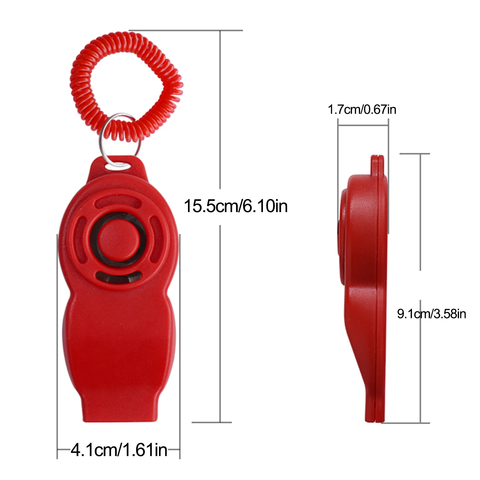 

6PCS 2 In 1 Dog Clickers And Whistle Outdoor Training Tools For Cat Pet Training Response Help Guide Portable Pet Supplies