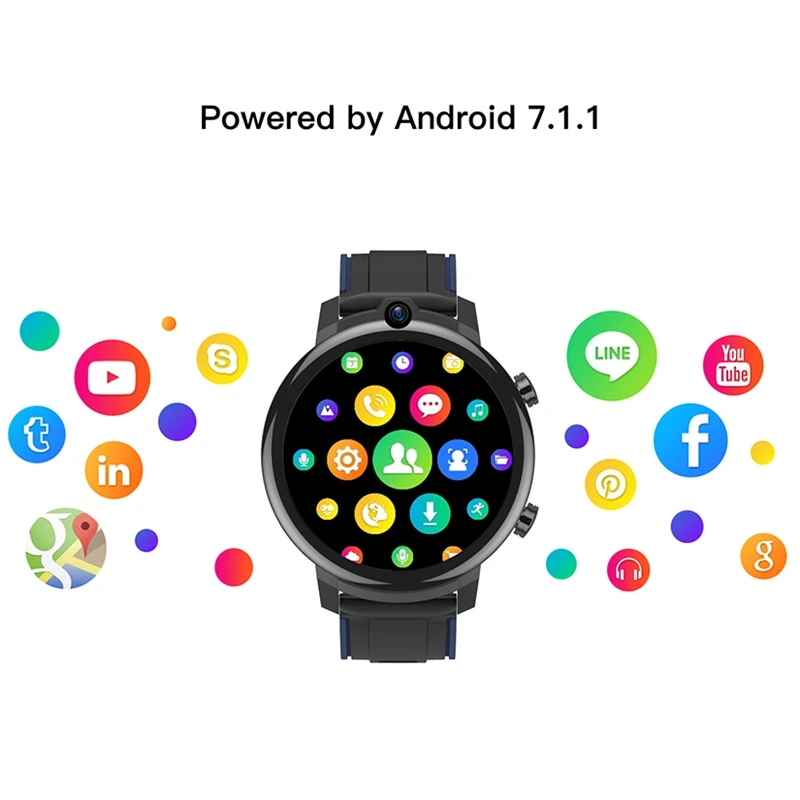 

Top Deals Kospet Power 4G Smart Watch 3GB+32GB 1.6 Inch Contact Screen 400X400 HD Dual Camera Smart Watch with Wireless Charging