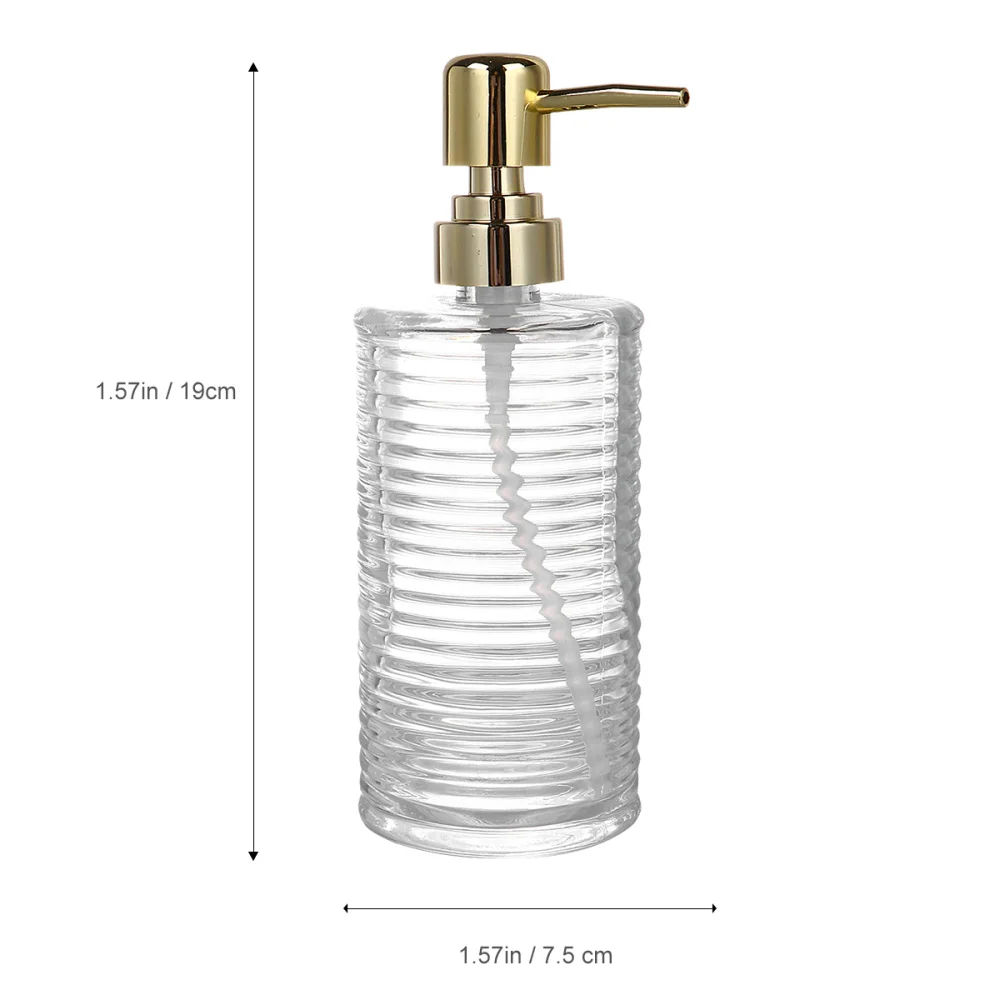 

1 Set 2Pcs 400ML Transparent Lotion Travel Bottles Practical Travel Bottles