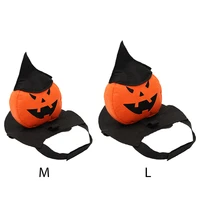 pet dog halloween pumpkin funny apparel costume cute puppy holiday dress up pumpkin cosplay clothes festival party decoration1pc