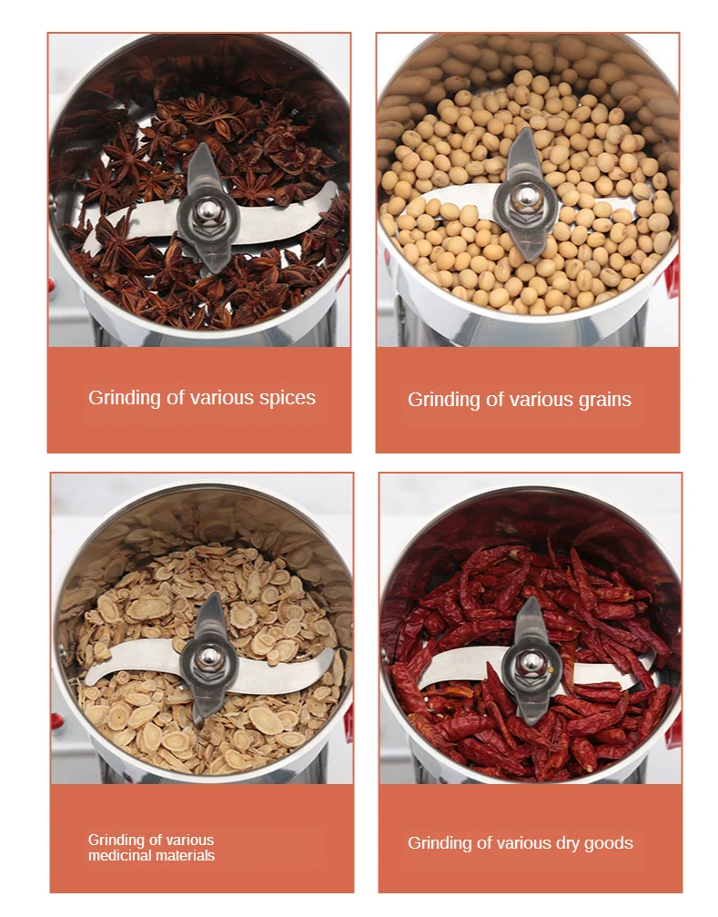 Автоматическая мельница для трав 1200 Вт электрический шлифовальный станок перца