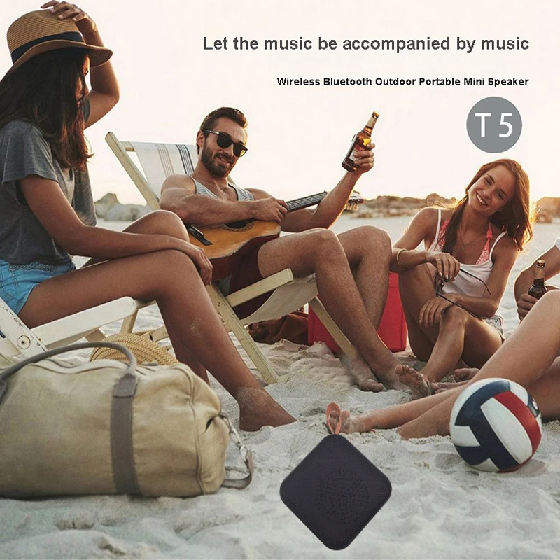 T5 мини беспроводной Bluetooth динамик громкий стерео музыка объемная наружная