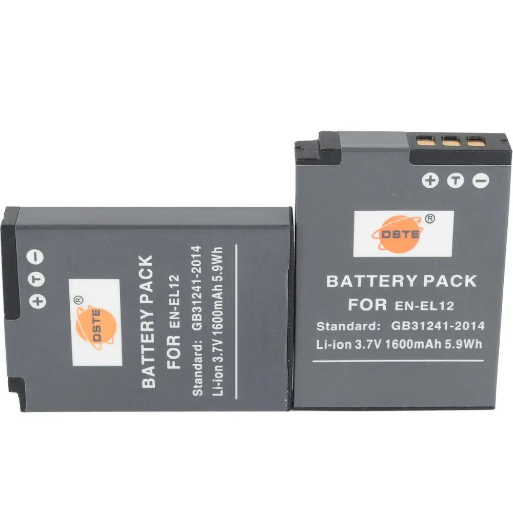 Аккумулятор для камеры DTE 2 шт. Nikon P300 P310 P330 S1000 S1100pj S1200pj S31 S6000 S610 S6100 S6150 W300S|battery for