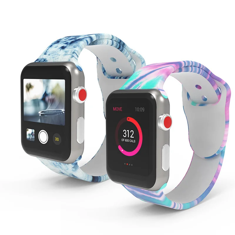 Силиконовый ремешок для наручных часов Apple Watch 38 мм 42 44 40 Lopp IWatch Series 6 5 4 3 2 1 SE