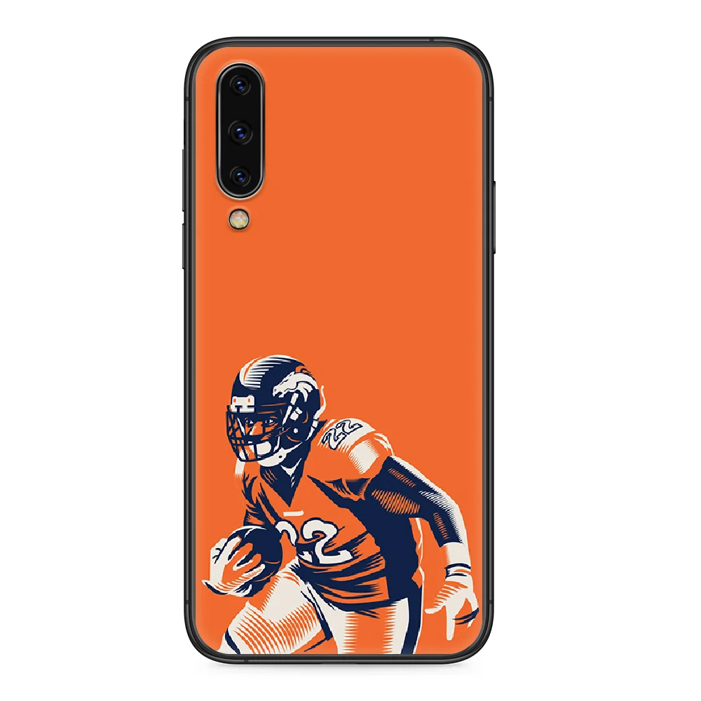 

Rugby Denver Bronco Football Phone case For Samsung Galaxy A 5 10 20 3 30 40 50 51 7 70 71 E S 4G 16 17 18 black Etui art back