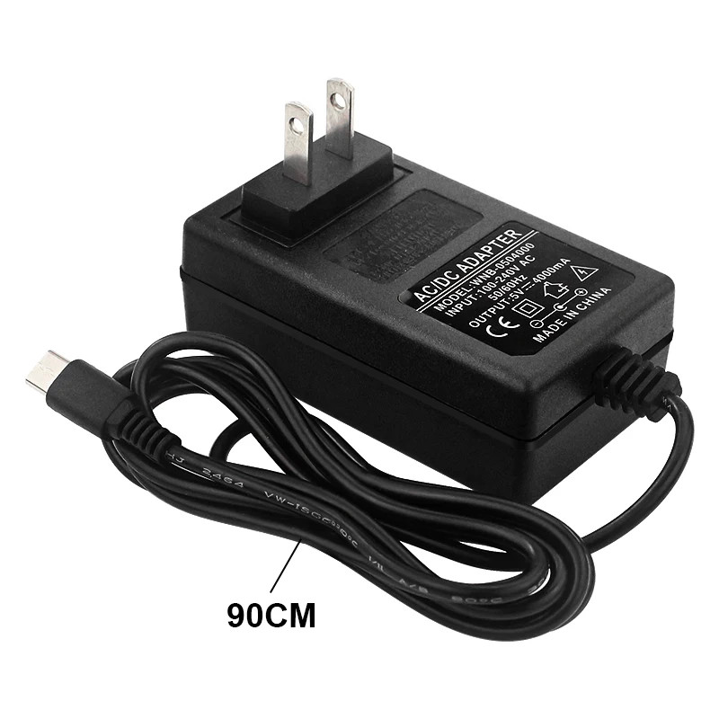 Jetson Nano 5V 4A Питание Тип C DC Вход 100-240V CE адаптер источника питания США штекер USB