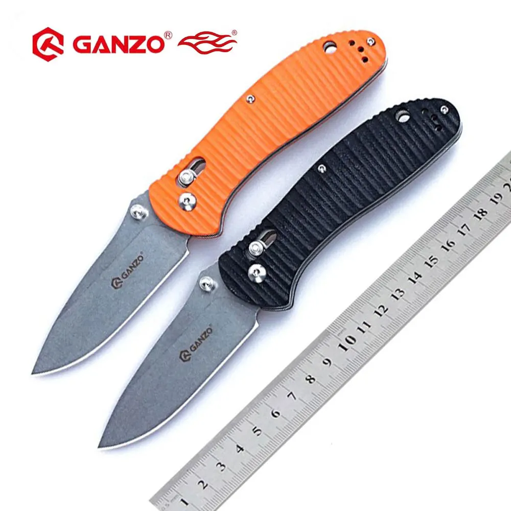 Складной нож Ganzo G7392P 440C с лезвием 58 60HRC G10 уличный инструмент для выживания