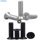 50 шт. M1 M1.2 M1.4 M1.6 M2 M2.5 M3 M4 Mini Micro черный 304 дюйма из нержавеющей стали с крестообразным креплением