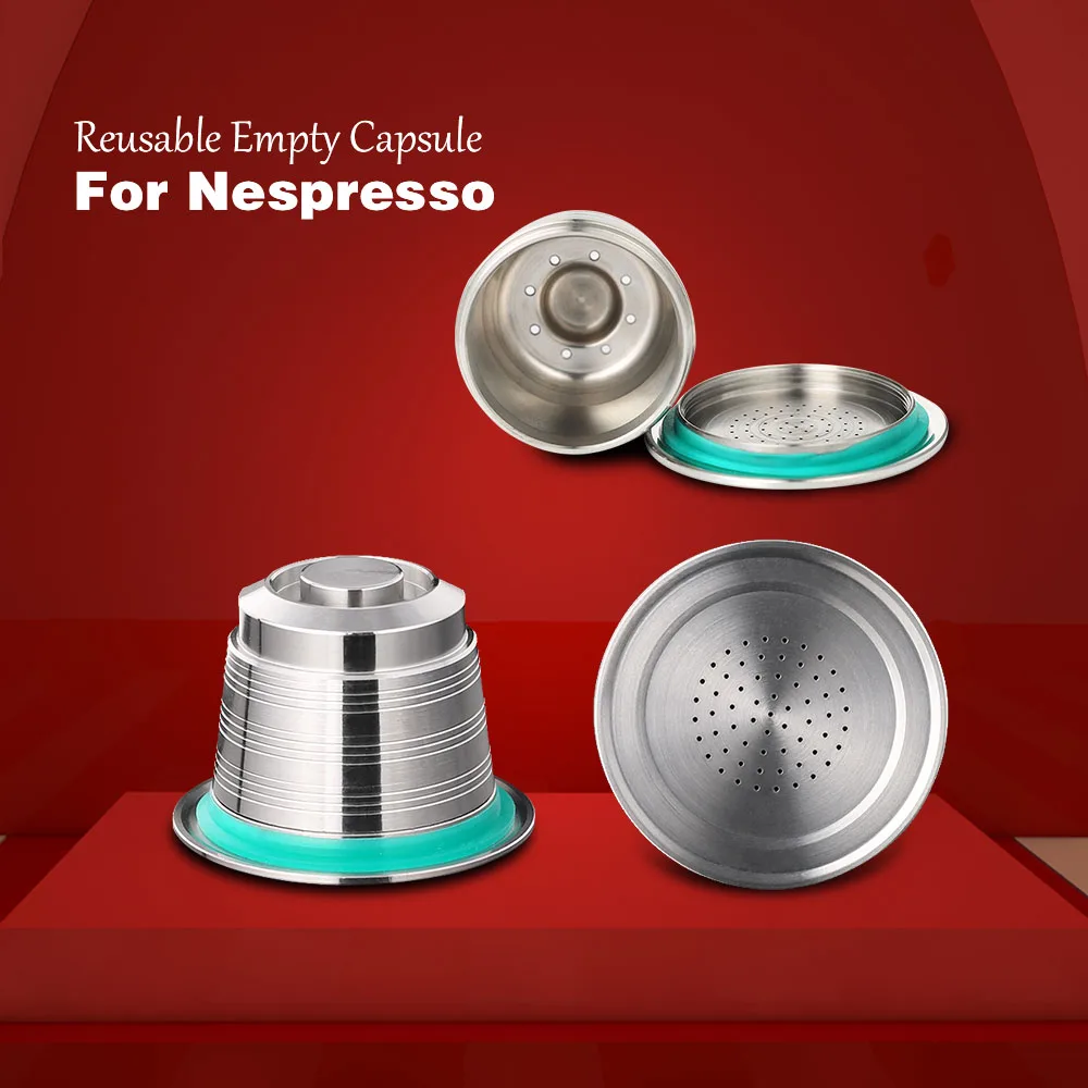Многоразовые обновления круглое отверстие Nespresso из нержавеющей стали пустые