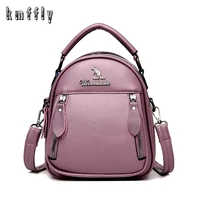 hot sale brand mini leather backpacks for women multifunction travel backpack sac a dos school bags for teenage girls