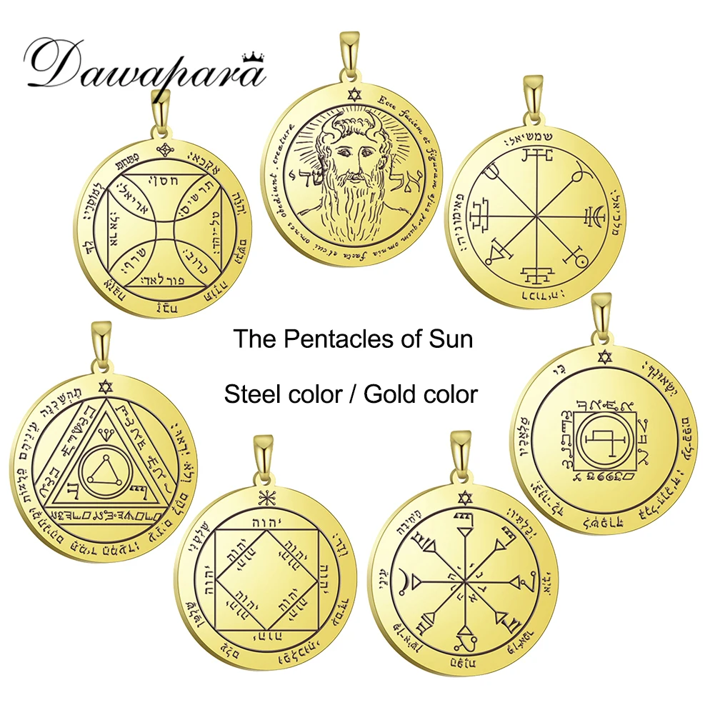 Фото Давапара Соломоновы Подвески пентаграмма солнца амулет кулон для ожерелья из