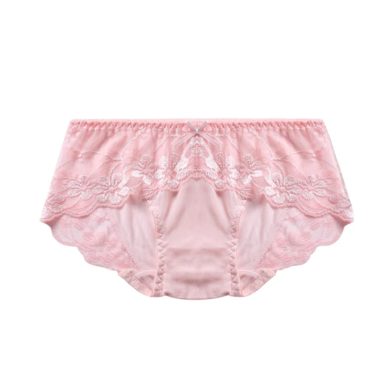 3 шт./партия нижнее белье из чистого шелка сексуальные трусы размера плюс не