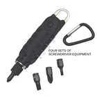 Электрические отвертки мини инструменты Портативный Карманная отвертка-брелок на ключи с Slot шестигранной отвертки светодиодный светильник, Универсальный Карманный Набор инструментов для использования на открытом воздухе