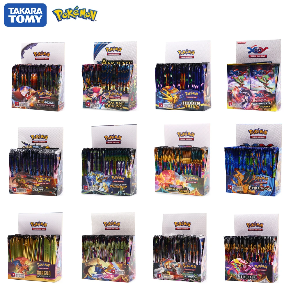 

TOMY POKEMON Game Cards Evolutions GX EX VMAX English Transaction Collectible Cards Board Game Feyenoord Battle Carte Shining