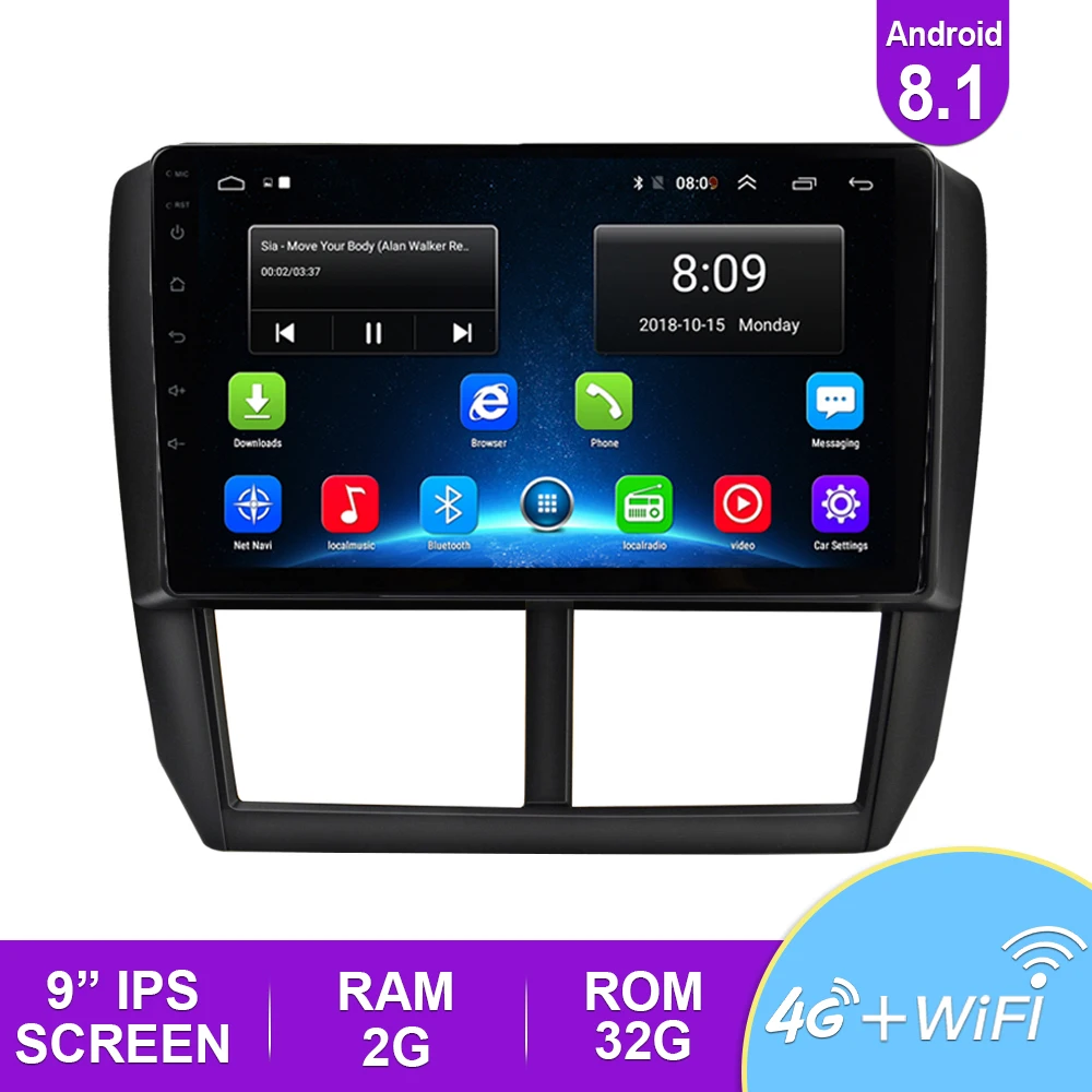 2.5D 9 ''IPS автомобильное радио Android 8 1 авто стерео Мультимедиа для Ford S Max 2007 2008 GPS