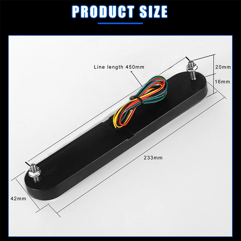 24V 12V LED Trailer Truck Brake Light Waterproof Neon 3 in 1 Halo Ring Tail Stop Flowing Turn Signal Lamp | Автомобили и