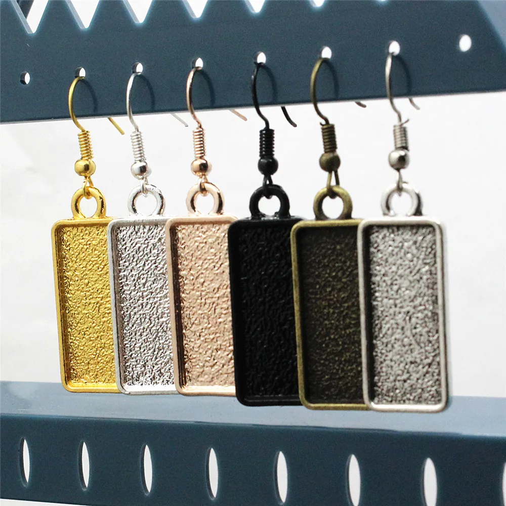 Основа для сережек-кабошонов 10x25 мм пустая основа сережек сделай сам Подарочная