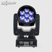 moving head zoom led wash sport light 712w quad rgbw 4in1 mix colors dmx beam for dj bar stage lighting