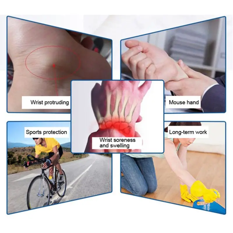 

Single Anti-sprain Wrist Brace Nylon Elastic Bandage Hand Sport Wristband Wrist Support Useful Sports Pain Relief Wrap Bandage