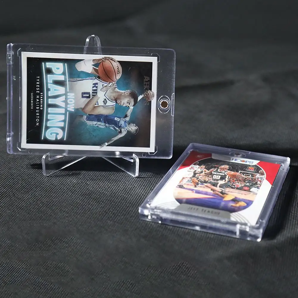 

Transparent Board Game Card Sleeve Cards Protector Holder Sports Cards Protector Case Basketball Football Hockey 35PT Cards