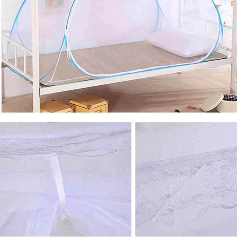 Student Bunk Bed Mosquito Net Double-Door Dormitory Mongolian Yurt Netting Portable Tent Canopy Curtains 1Piece | Дом и сад