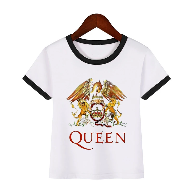 Детская футболка с принтом рок группы Queen Freddie Mercury забавная одежда для маленьких
