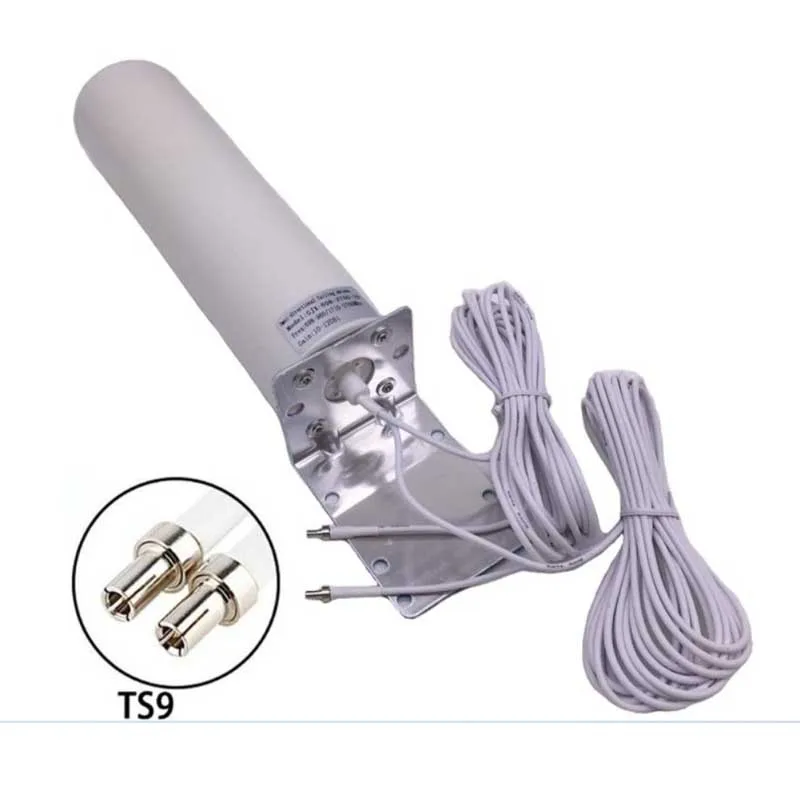 Новая всенаправленная цилиндрическая антенна 4G уличная с 5 м двойным интерфейсом