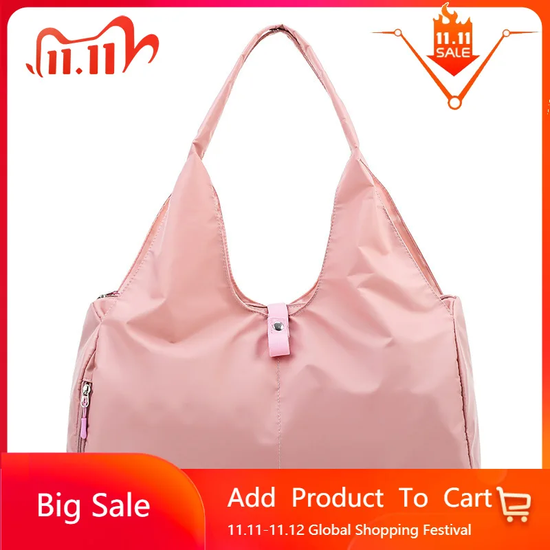 

Large-capacity Foldable Gym Bag Women Travel Duffel Bag Weekend Bag Yoga Bag Pink Duffel Bag Tote Swim Sport Bag Big Bag Women