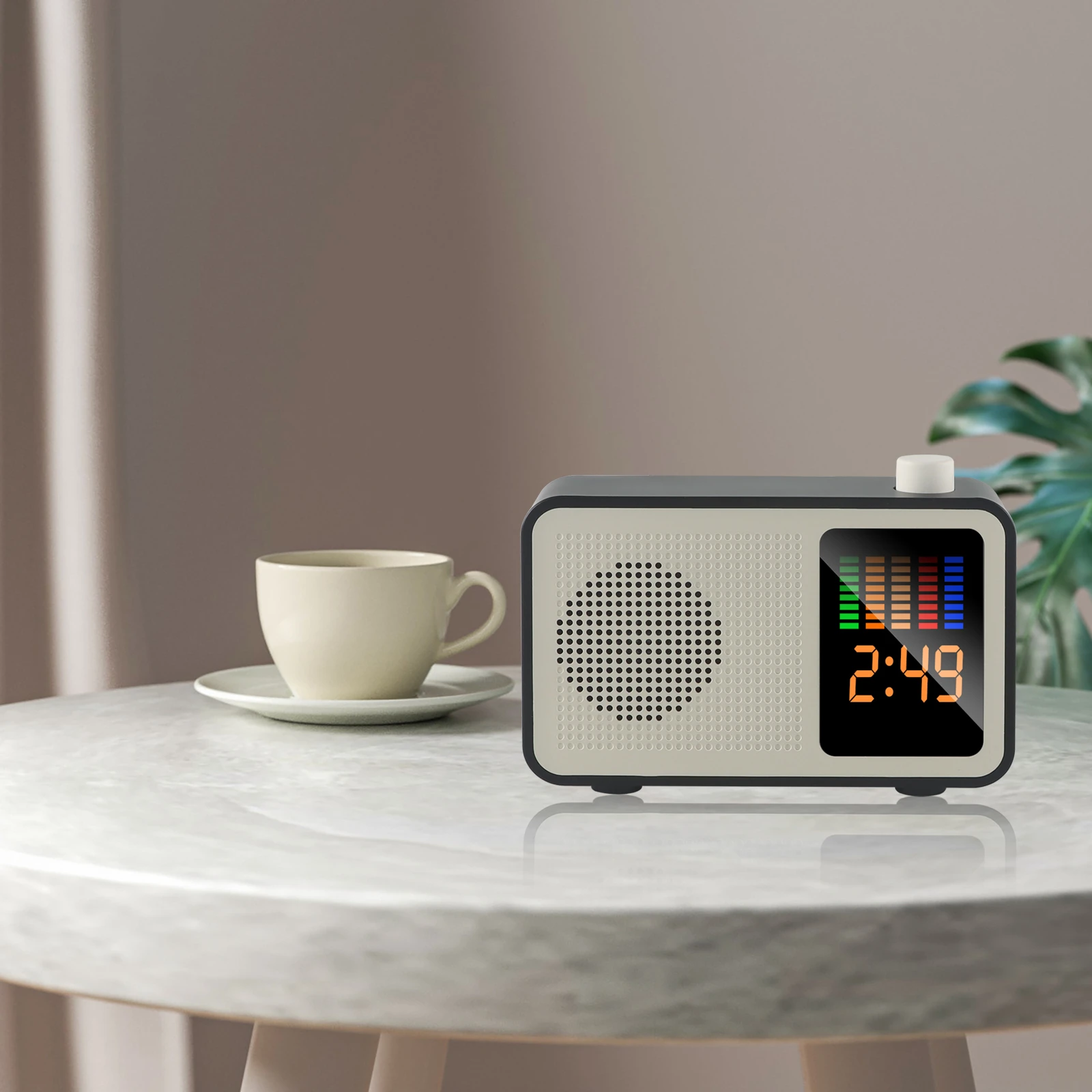 CHUYI Wireless Bluetooth 5.0 Speaker Cool Black With Monitor For FM Radio |