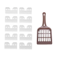 pet cat dog wastes trash cleaner litter scoop with 10pcs replaceable ceramic pet ceramic clipper cutting blade