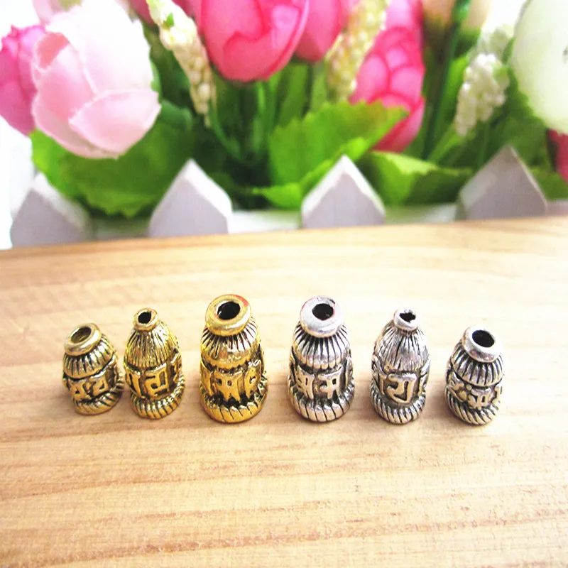 

Тибетские Серебряные шестисимвольные Будды истинное слово, бусины 108 из сплава, аксессуары для рукоделия, тройник