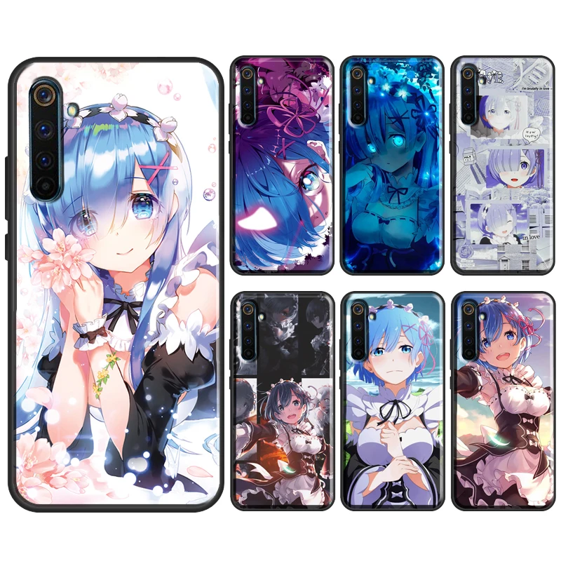 Anime RE ZERO Ram Rem For OPPO Realme 7 6 Pro X2 X7 C11 C3 GT Phone Cover For OnePlus 9 Pro 8 Pro 8T Nord Case