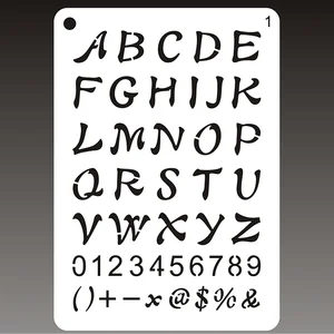 1 шт. Алфавит живопись шаблон раскраска тиснение трафареты сделай сам для скрапбукинга штамп для ежедневника аксессуары для альбомов украшения для повторного использования