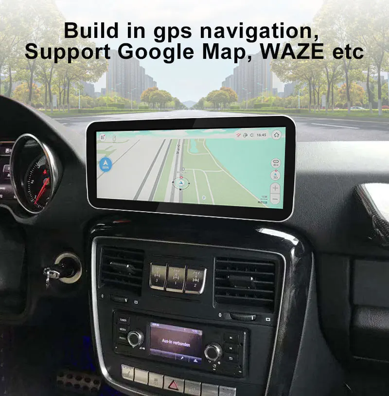 Автомобильный мультимедийный плеер Ugode, 10,25 дюймов, экран, монитор GLA A CLA, gps навигация, Bluetooth, для Benz A CLA GLA, Автомобильный плеер